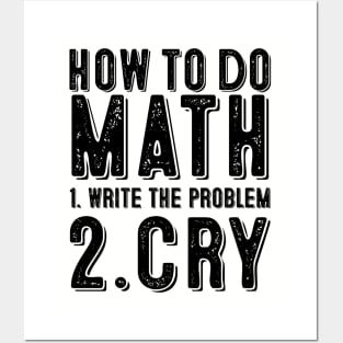 how to do math funny quote Posters and Art